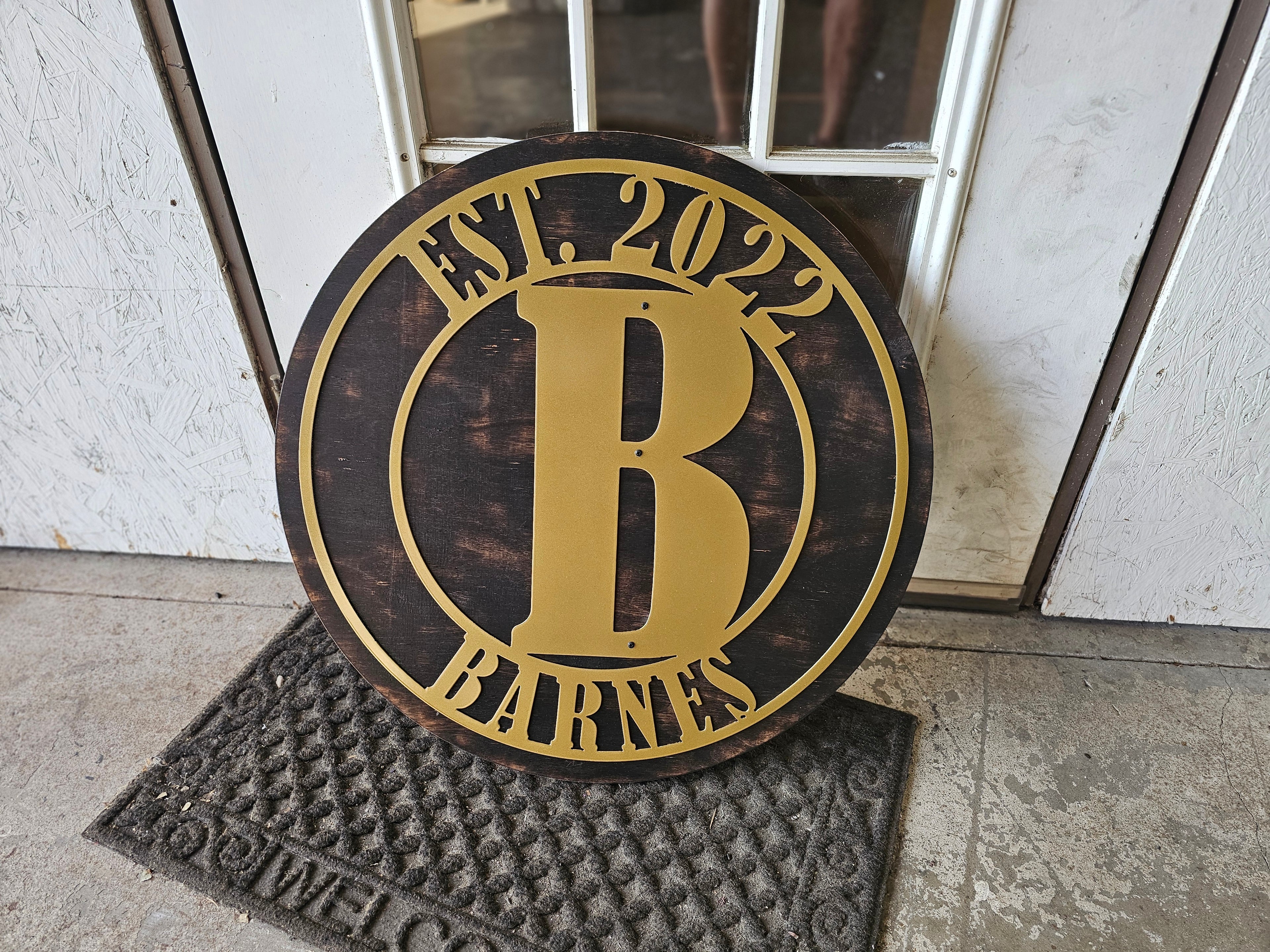 Custom Round Metal Sign