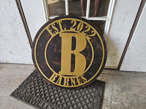 Custom Round Metal Sign