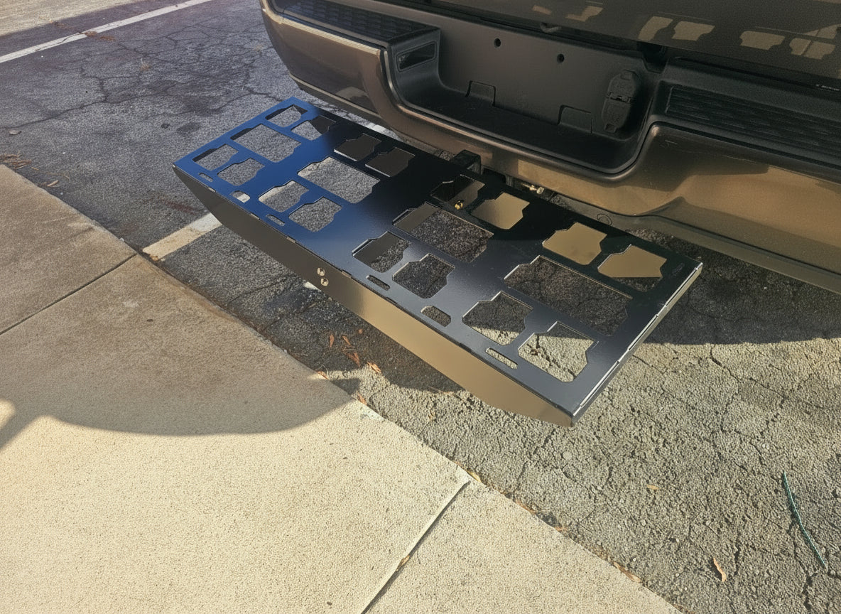Double Packout rack for Trailer hitch adapter