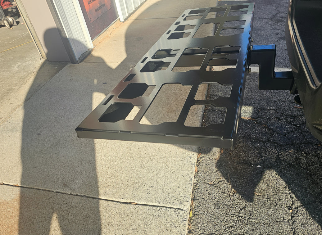 Double Packout rack for Trailer hitch adapter