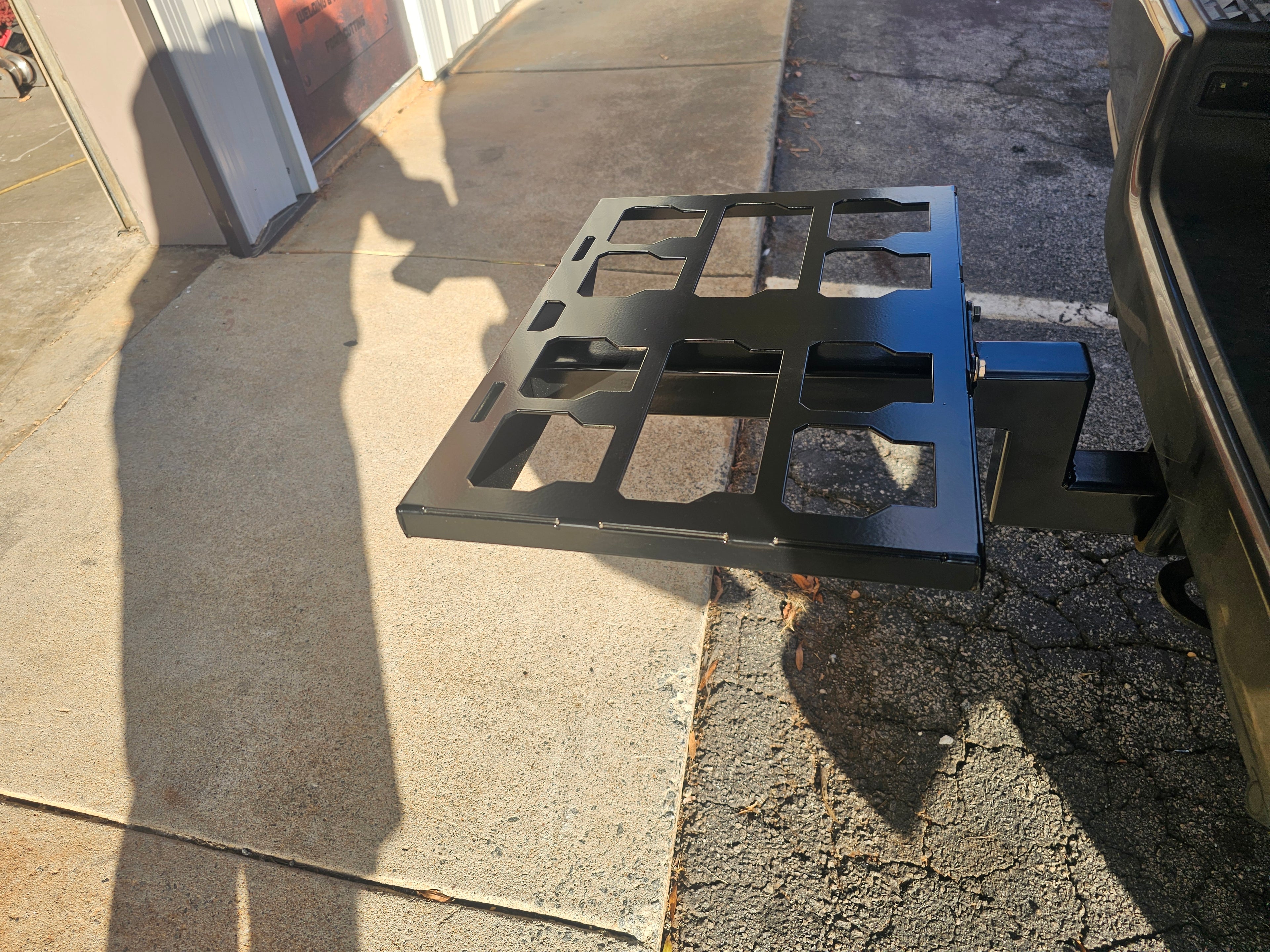 Single Packout rack for Trailer hitch adapter