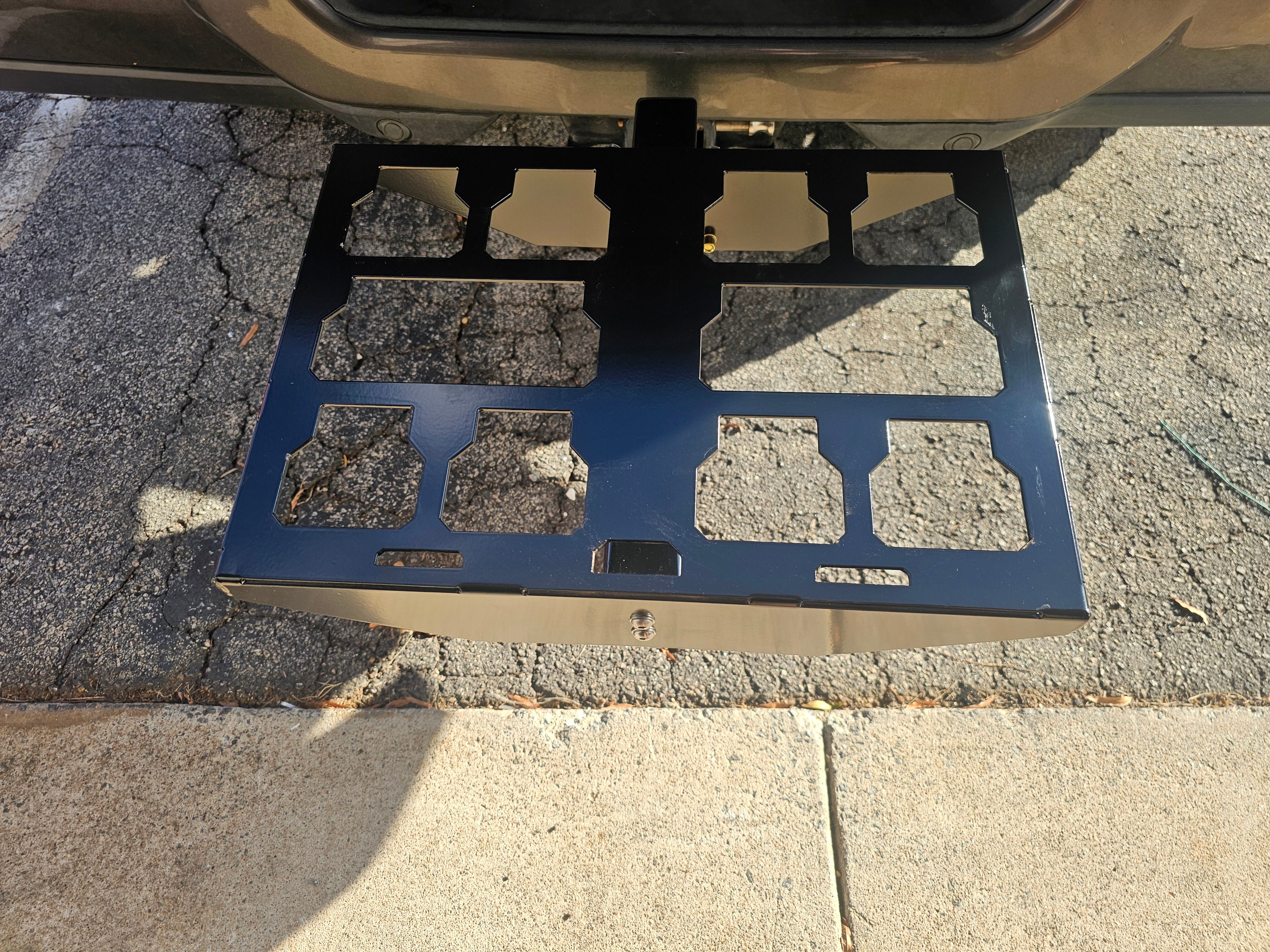 Single Packout rack for Trailer hitch adapter